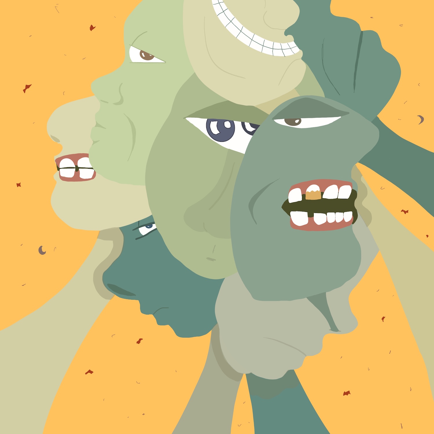 Notice all the faces you wear - to act like they want you to act. The faces are heavy. And the pure, real, true, beautiful you gets smothered.