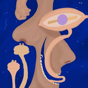 Think about something that makes you sad on the inside, but put on a smile for the outside. It’s idiotic and it’s fine.